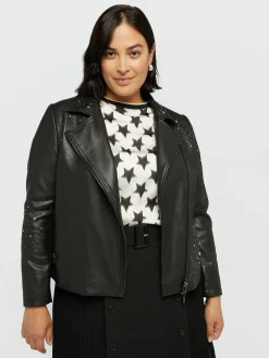 Fiorella Rubino Cappotti E Giubbotti|Giacche E Blazer|Biker Con Le Borchie