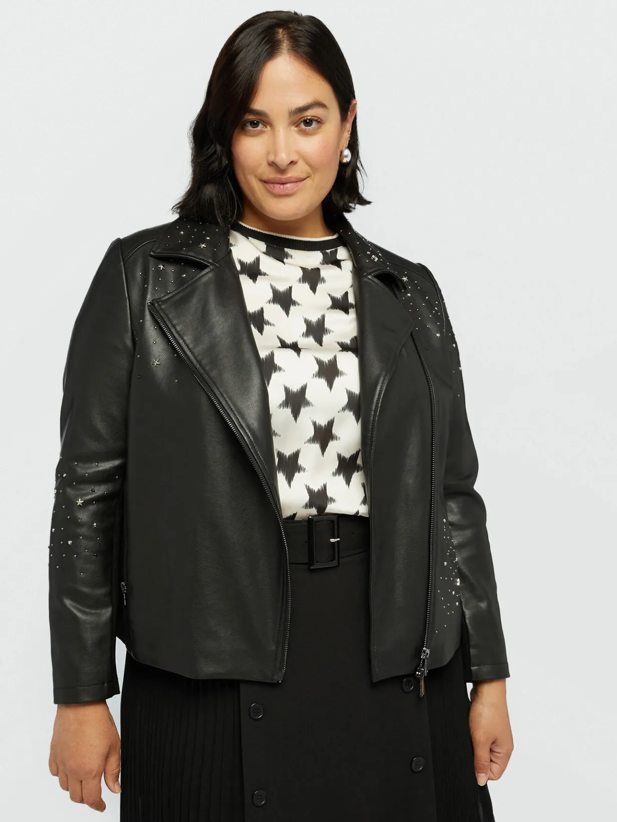 Fiorella Rubino Cappotti E Giubbotti|Giacche E Blazer|Biker Con Le Borchie