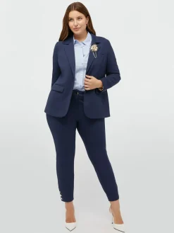 Fiorella Rubino Giacche E Blazer|Completi Colorati|Blazer Con Spilla In Viscosa LENZING™ ECOVERO™