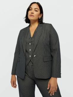 Fiorella Rubino Giacche E Blazer|Completi Colorati|Blazer In Tessuto Gessato