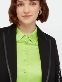 Fiorella Rubino Giacche E Blazer|Blazer In Viscosa LENZING™ ECOVERO™ Con Bordi