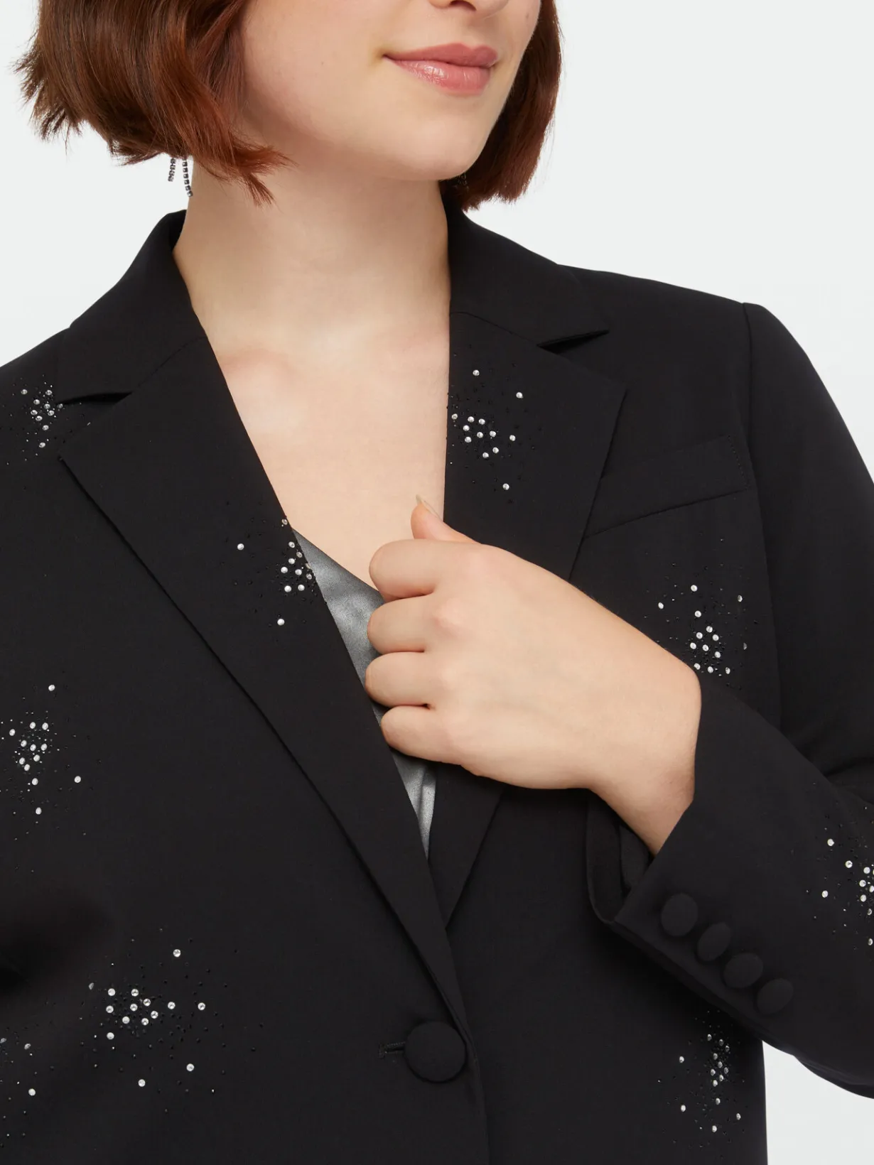 Fiorella Rubino Giacche E Blazer|Blazer Lungo Con Punti Luce
