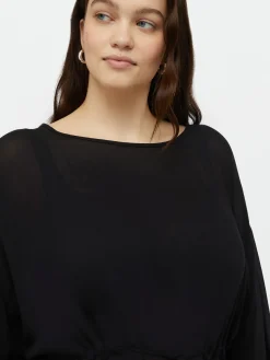 Fiorella Rubino Camicie E Bluse|Blusa Ampia Con Coulisse In Vita