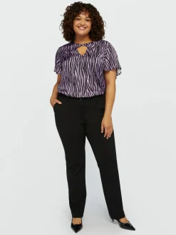 Fiorella Rubino Camicie E Bluse|Completi Colorati|Blusa Animalier Con Nodo