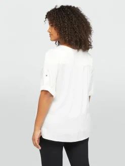 Fiorella Rubino Camicie E Bluse|Blusa Con Dettaglio Di Zip Davanti