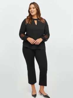 Fiorella Rubino Camicie E Bluse|Blusa Con Inserti In Pizzo