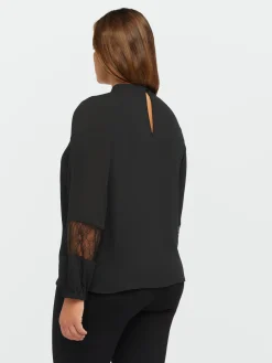 Fiorella Rubino Camicie E Bluse|Blusa Con Inserti In Pizzo