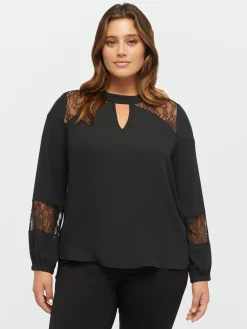 Fiorella Rubino Camicie E Bluse|Blusa Con Inserti In Pizzo
