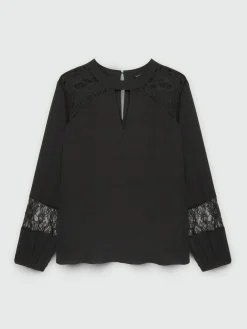 Fiorella Rubino Camicie E Bluse|Blusa Con Inserti In Pizzo