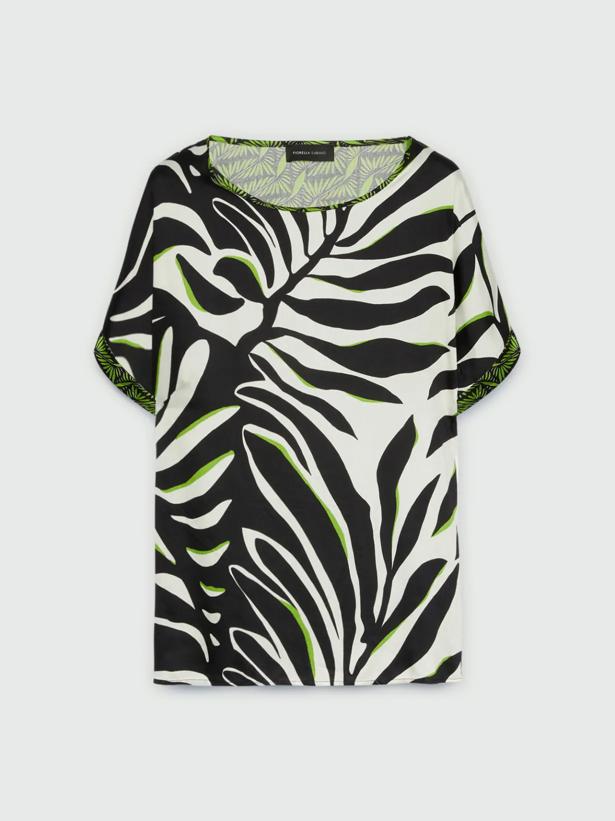 Fiorella Rubino Camicie E Bluse|Blusa Dalla Stampa Foliage