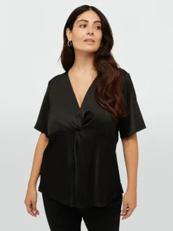 Fiorella Rubino Camicie E Bluse|Blusa In Viscosa LENZING™ ECOVERO™ Con Nodo
