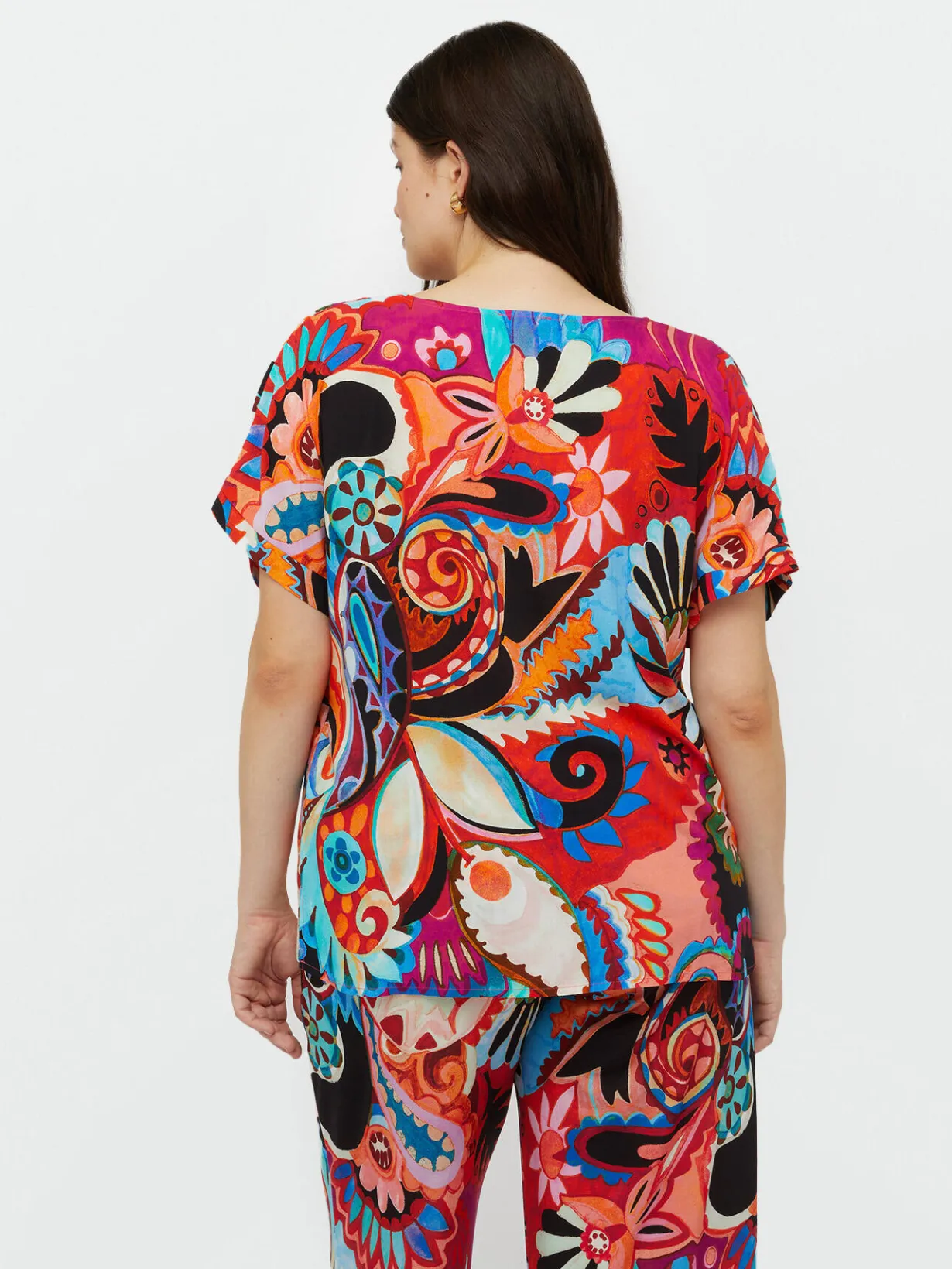 Fiorella Rubino Camicie E Bluse|Blusa Multicolor Con Viscosa LENZING™ ECOVERO™