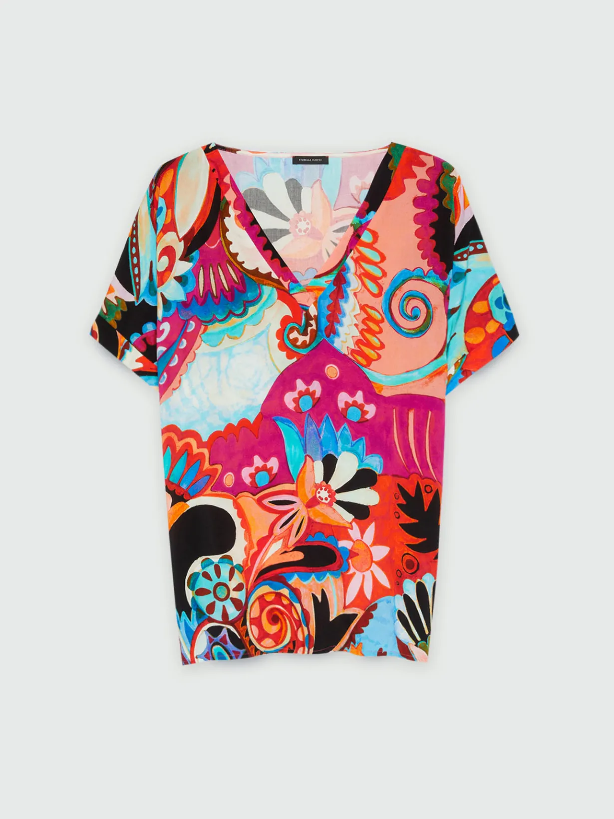 Fiorella Rubino Camicie E Bluse|Blusa Multicolor Con Viscosa LENZING™ ECOVERO™