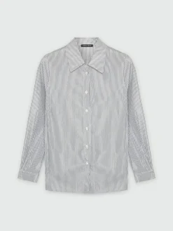 Fiorella Rubino Camicie E Bluse|Camicia A Righe Lurex