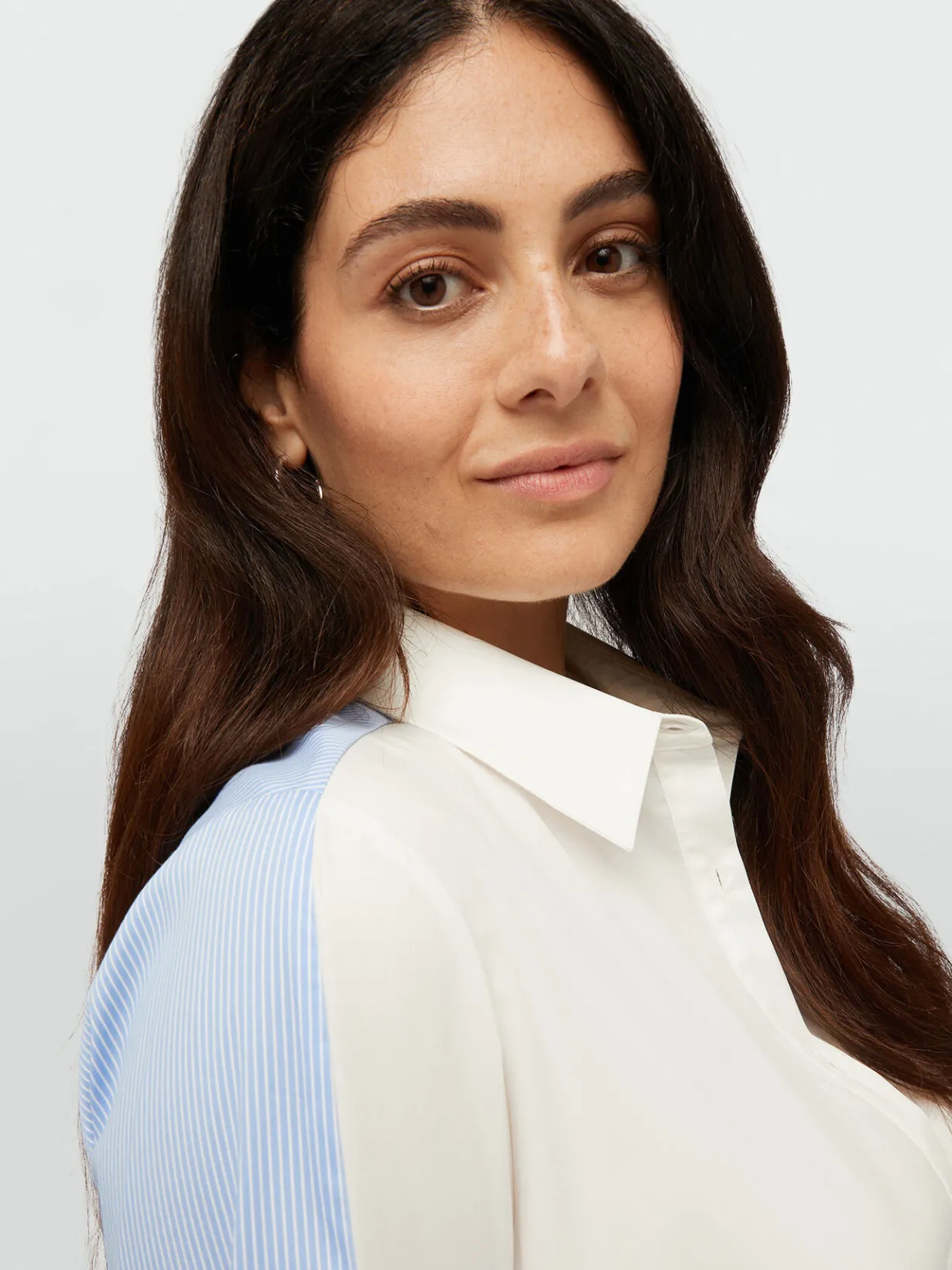 Fiorella Rubino Camicie E Bluse|Completi Colorati|Camicia Con Inserti A Righe