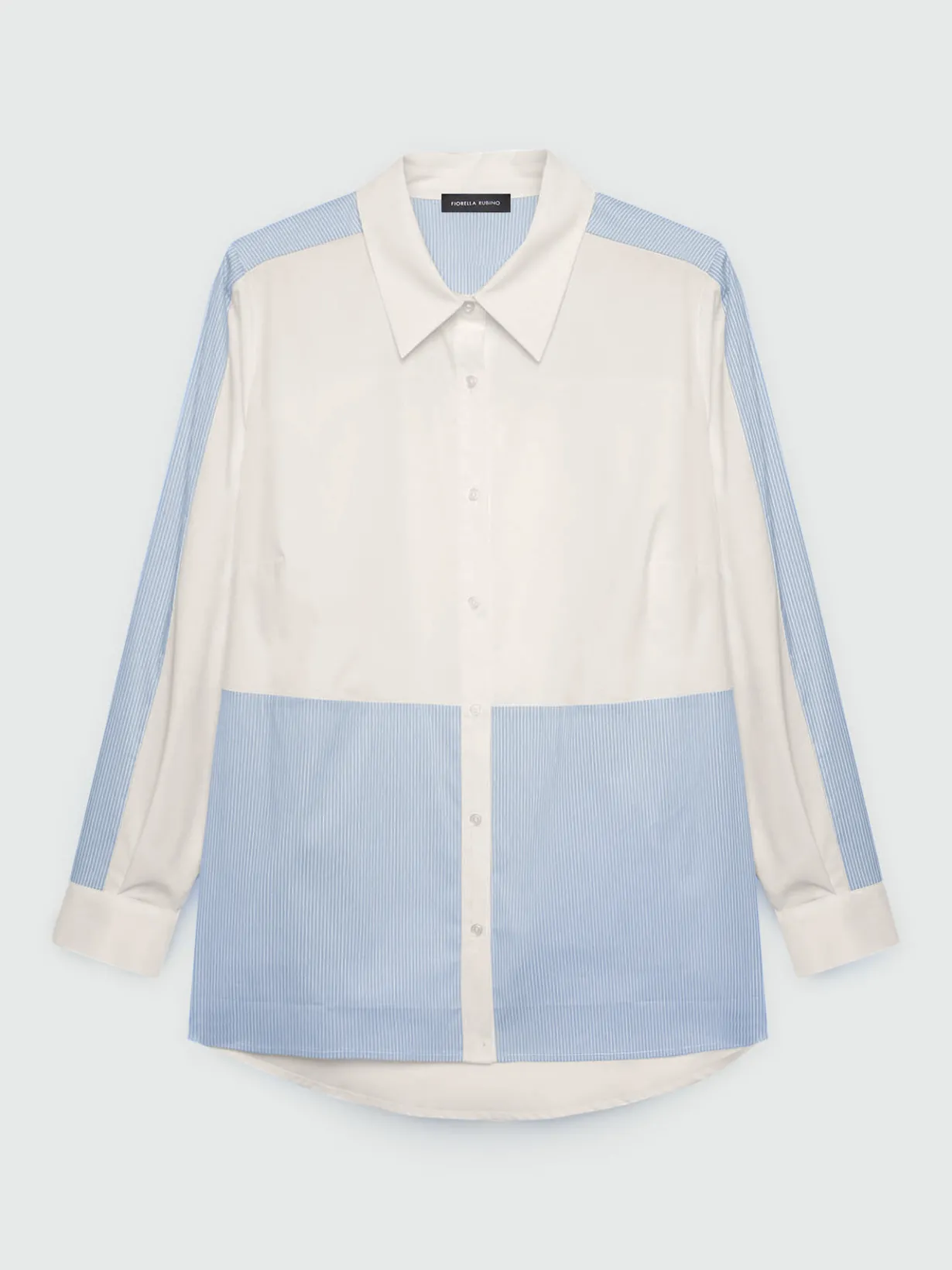 Fiorella Rubino Camicie E Bluse|Completi Colorati|Camicia Con Inserti A Righe