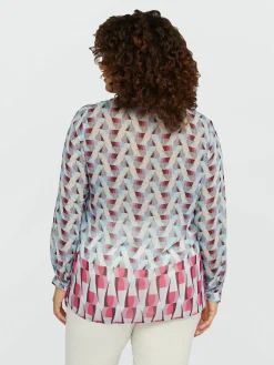 Fiorella Rubino Camicie E Bluse|Completi Colorati|Camicia Dalla Stampa Geometrica
