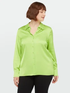 Fiorella Rubino Camicie E Bluse|Camicia In Raso Di Viscosa LENZING™ ECOVERO™
