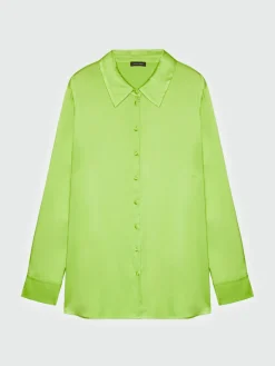 Fiorella Rubino Camicie E Bluse|Camicia In Raso Di Viscosa LENZING™ ECOVERO™