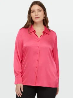 Fiorella Rubino Camicie E Bluse|Camicia In Raso Di Viscosa LENZING™ ECOVERO™
