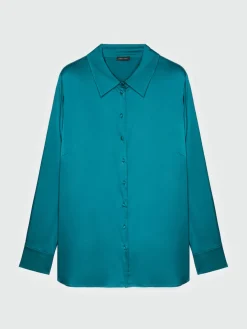 Fiorella Rubino Camicie E Bluse|Camicia In Raso Di Viscosa LENZING™ ECOVERO™