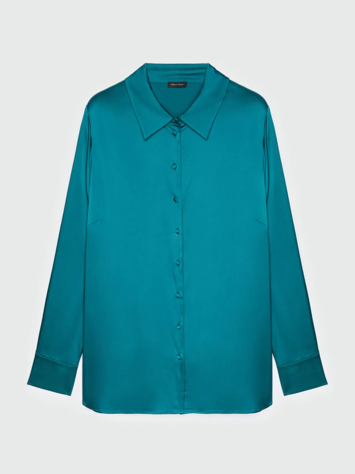 Fiorella Rubino Camicie E Bluse|Camicia In Raso Di Viscosa LENZING™ ECOVERO™