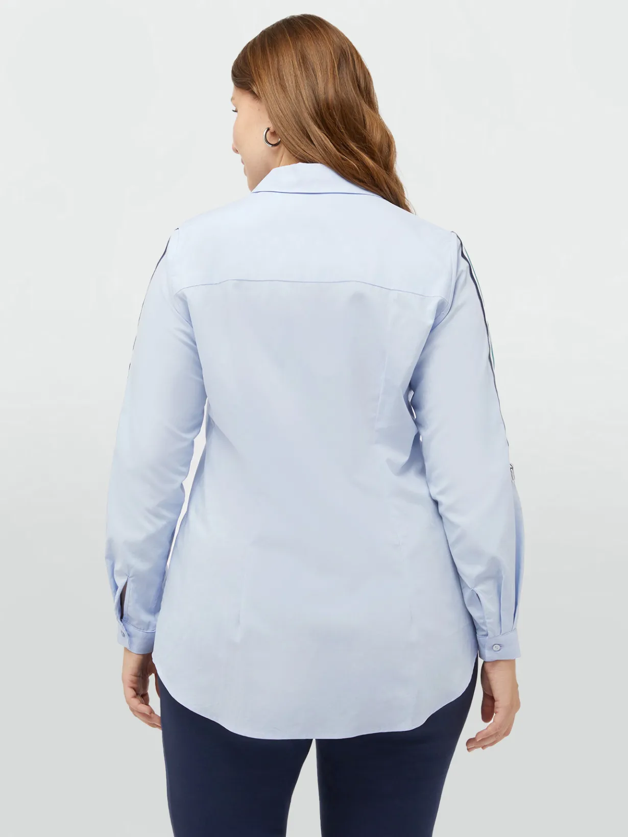 Fiorella Rubino Camicie E Bluse|Camicia In TENCEL™ Con Nastro A Righe