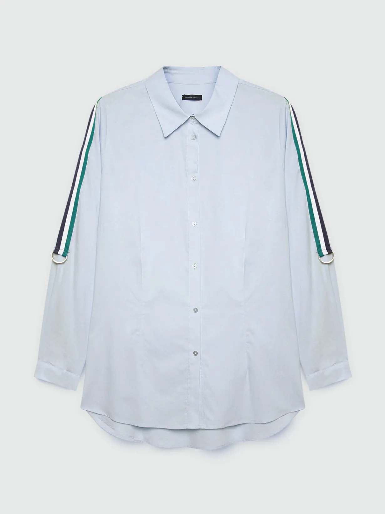 Fiorella Rubino Camicie E Bluse|Camicia In TENCEL™ Con Nastro A Righe