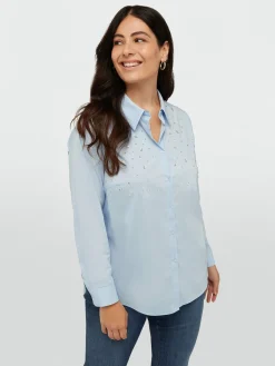Fiorella Rubino Completi Colorati|Camicie E Bluse|Camicia Ricamata Con Strass