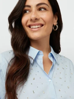 Fiorella Rubino Completi Colorati|Camicie E Bluse|Camicia Ricamata Con Strass