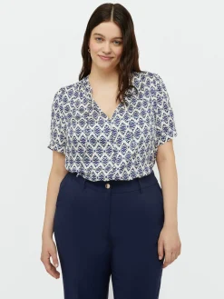 Fiorella Rubino Camicie E Bluse|Camicia Stampata Con Lacci