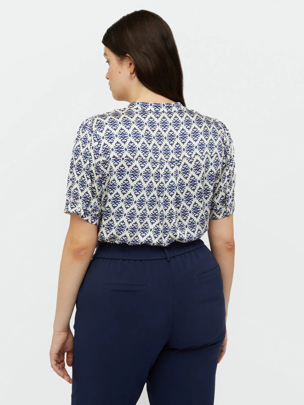 Fiorella Rubino Camicie E Bluse|Camicia Stampata Con Lacci