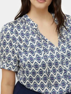 Fiorella Rubino Camicie E Bluse|Camicia Stampata Con Lacci