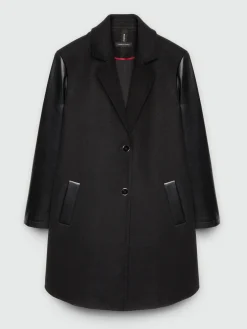 Fiorella Rubino Cappotti E Giubbotti|Cappotto In Due Tessuti