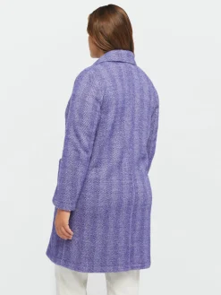 Fiorella Rubino Cappotti E Giubbotti|Cappotto Jacquard Con Tasche