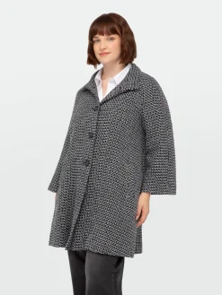Fiorella Rubino Cappotti E Giubbotti|Cappotto Tinto Filo Con Bottoni