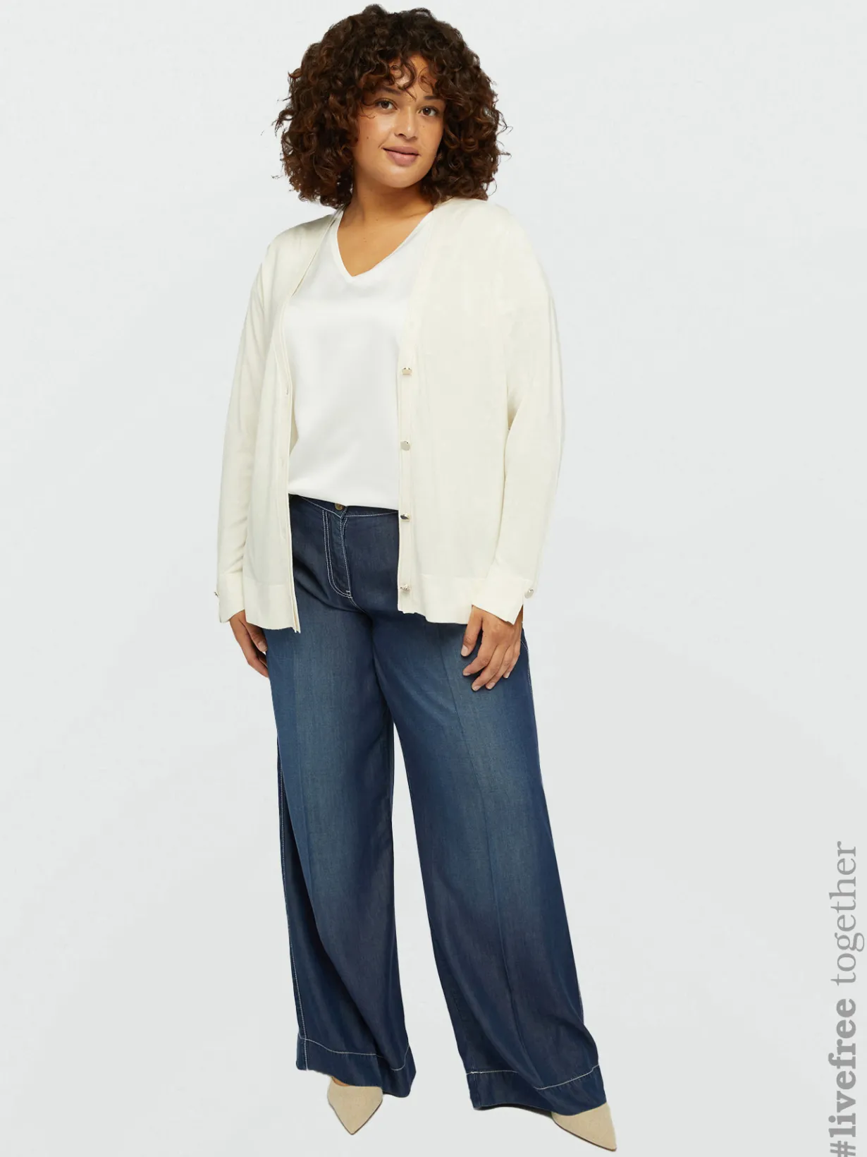 Fiorella Rubino Maglie E Felpe|Cardigan Con Bottoni In Viscosa LENZING™ ECOVERO™