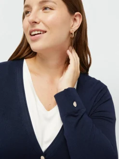 Fiorella Rubino Maglie E Felpe|Cardigan Con Bottoni In Viscosa LENZING™ ECOVERO™