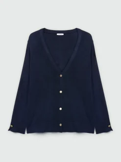 Fiorella Rubino Maglie E Felpe|Cardigan Con Bottoni In Viscosa LENZING™ ECOVERO™