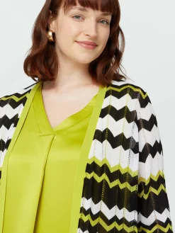 Fiorella Rubino Maglie E Felpe|Cardigan Disegno Chevron