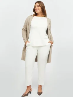 Fiorella Rubino Maglie E Felpe|Cardigan Lungo Con Cappuccio