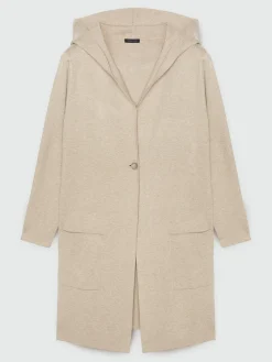 Fiorella Rubino Maglie E Felpe|Cardigan Lungo Con Cappuccio