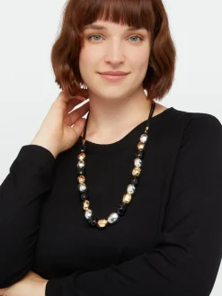 Fiorella Rubino Accessori|Collana Con Pepite Di Tre Colori