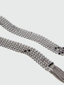 Fiorella Rubino Accessori|Collana Lunga Con Placchette In Metallo