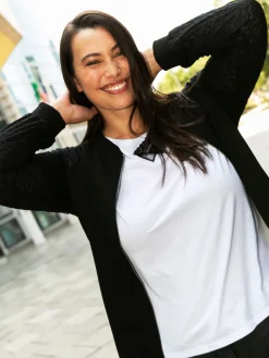 Fiorella Rubino Maglie E Felpe|Felpa Con Maniche In Tulle Animalier