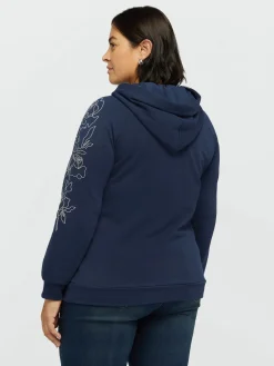 Fiorella Rubino Maglie E Felpe|Felpa Con Ricamo Floreale