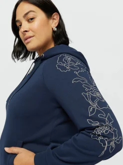 Fiorella Rubino Maglie E Felpe|Felpa Con Ricamo Floreale