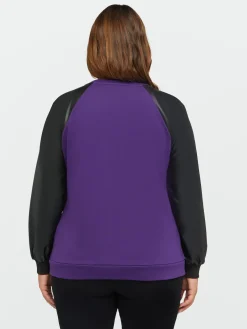 Fiorella Rubino Maglie E Felpe|Felpa Ricamata In Due Tessuti