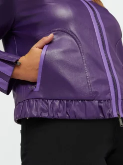 Fiorella Rubino Cappotti E Giubbotti|Giacche E Blazer|Giacca Biker Bicolore