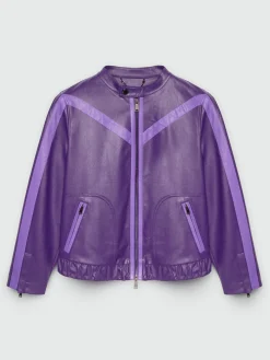 Fiorella Rubino Cappotti E Giubbotti|Giacche E Blazer|Giacca Biker Bicolore